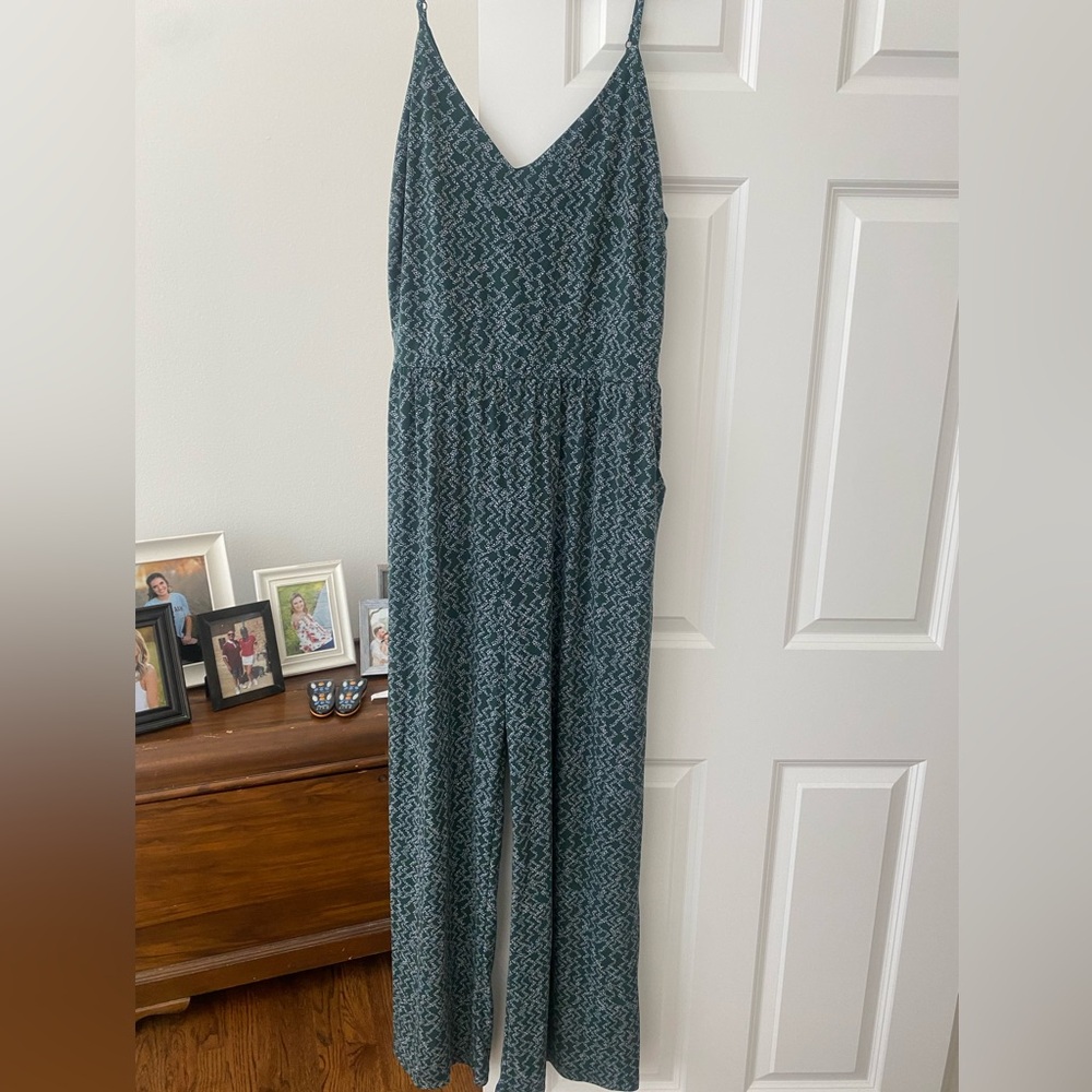 Full length v neck jumpsuit
